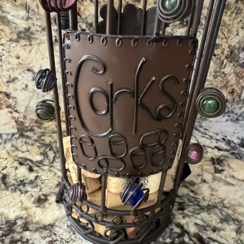 Wine cork cage wine bottle cork holder